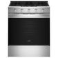 Whirlpool 2-Piece Kitchen Package with 5 Cu. Ft. Smart Gas Range and 1.1 Cu. Ft. Flush Mount Microwave in Fingerprint Resistant Stainless Steel, , large