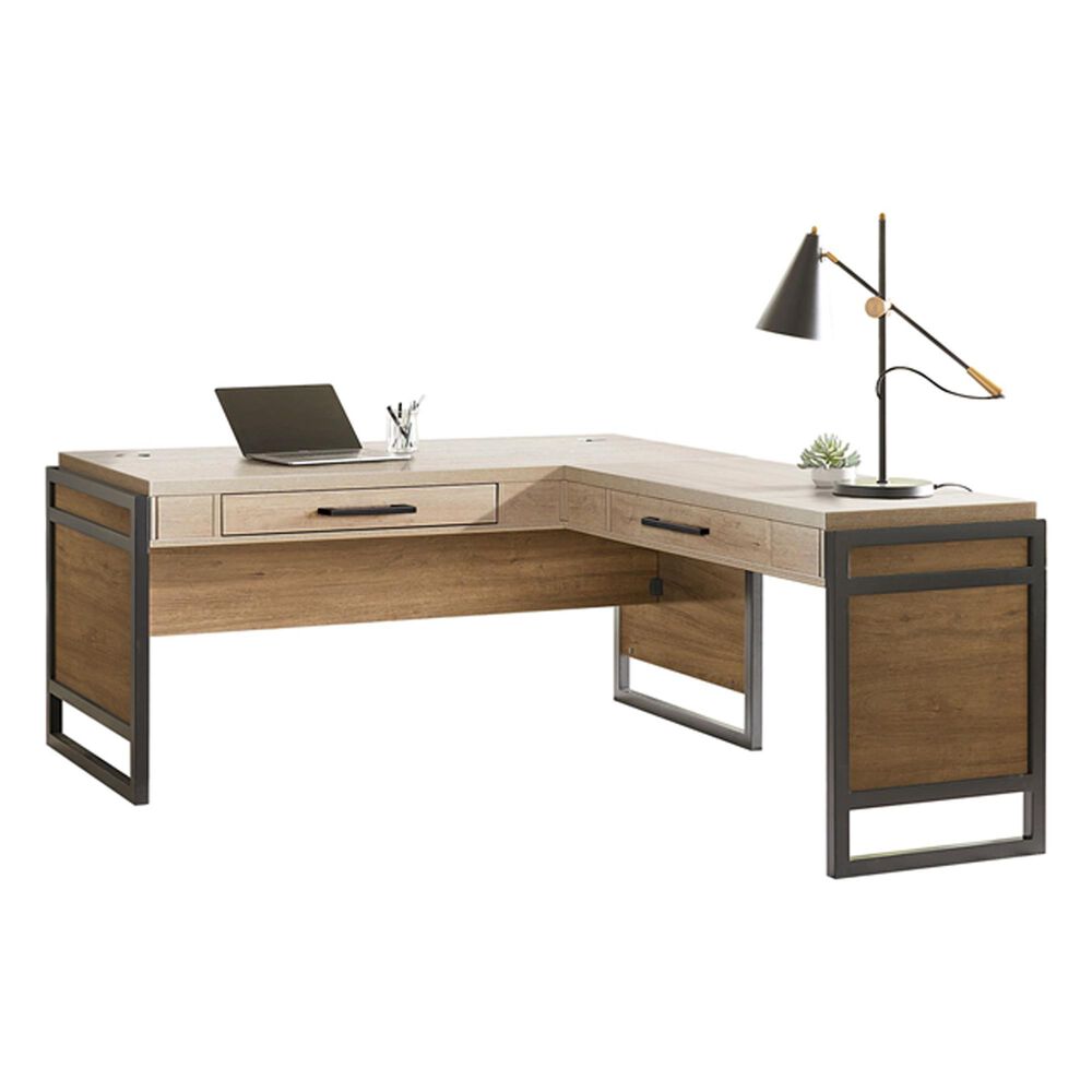 Wycliff Bay L-Shaped Desk in Tan, , large
