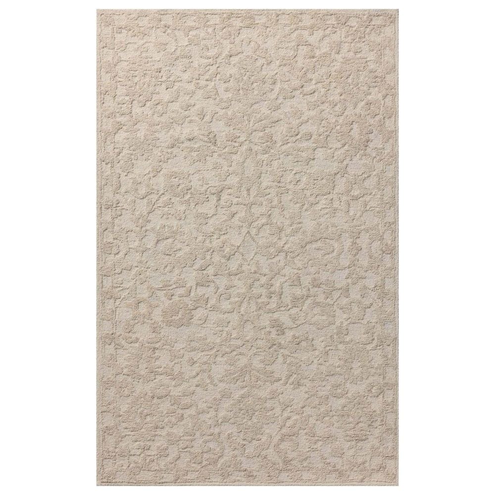 Loloi Prudence 3"6" x 5"6" Cream and Ivory Area Rug, , large