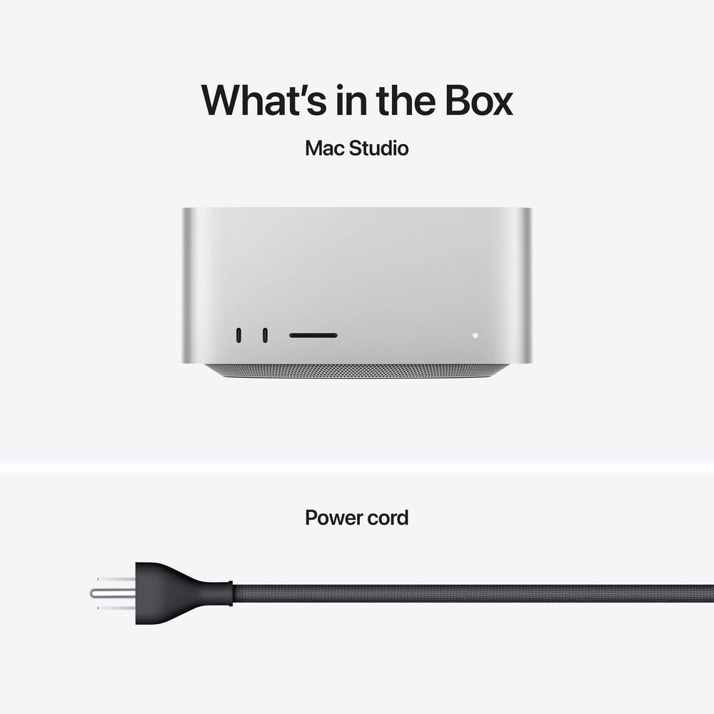 Apple Mac Studio: Apple M4 Max chip with 14?core CPU and 32?core GPU, 512GB SSD, , large