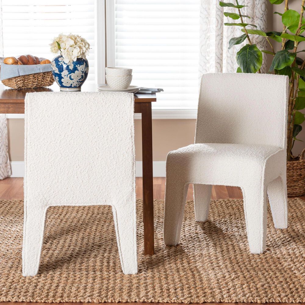 Baxton Studio Helios Side Chair in Cream, , large