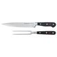 Wusthof Classic 2-Piece Hollow Edge Carving Set in Stainless Steel and Black, , large