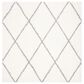 Safavieh Parma Shag PMA515A 5"3" Square Cream and Grey Area Rug, , large