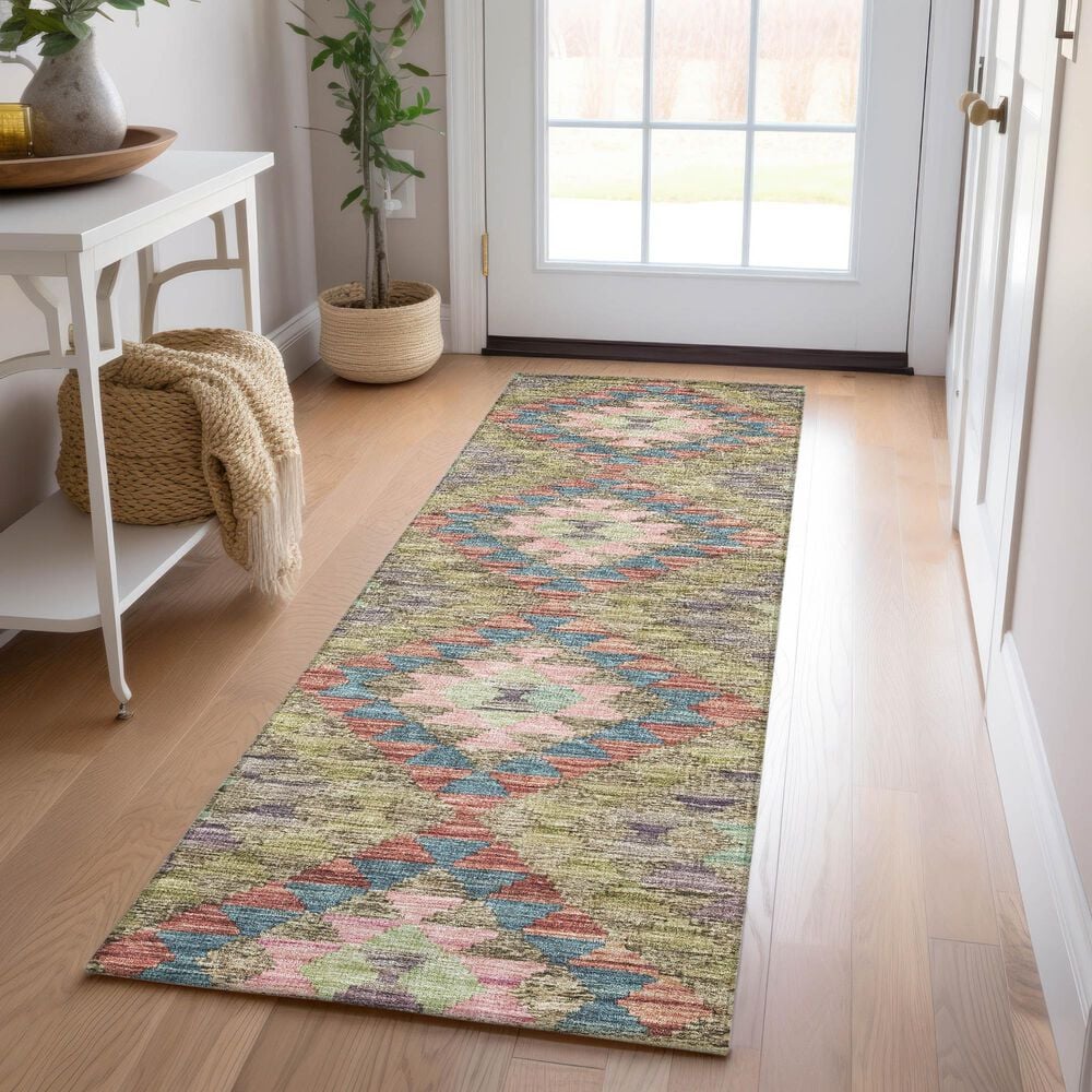 Dalyn Rug Company Solace SL13 2&#39;3&quot; x 7&#39;6&quot; Green Runner, , large