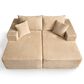 HOMLUX Sectional Sofa, with High-Density Foam and Comfortable Seating in Beige, , large