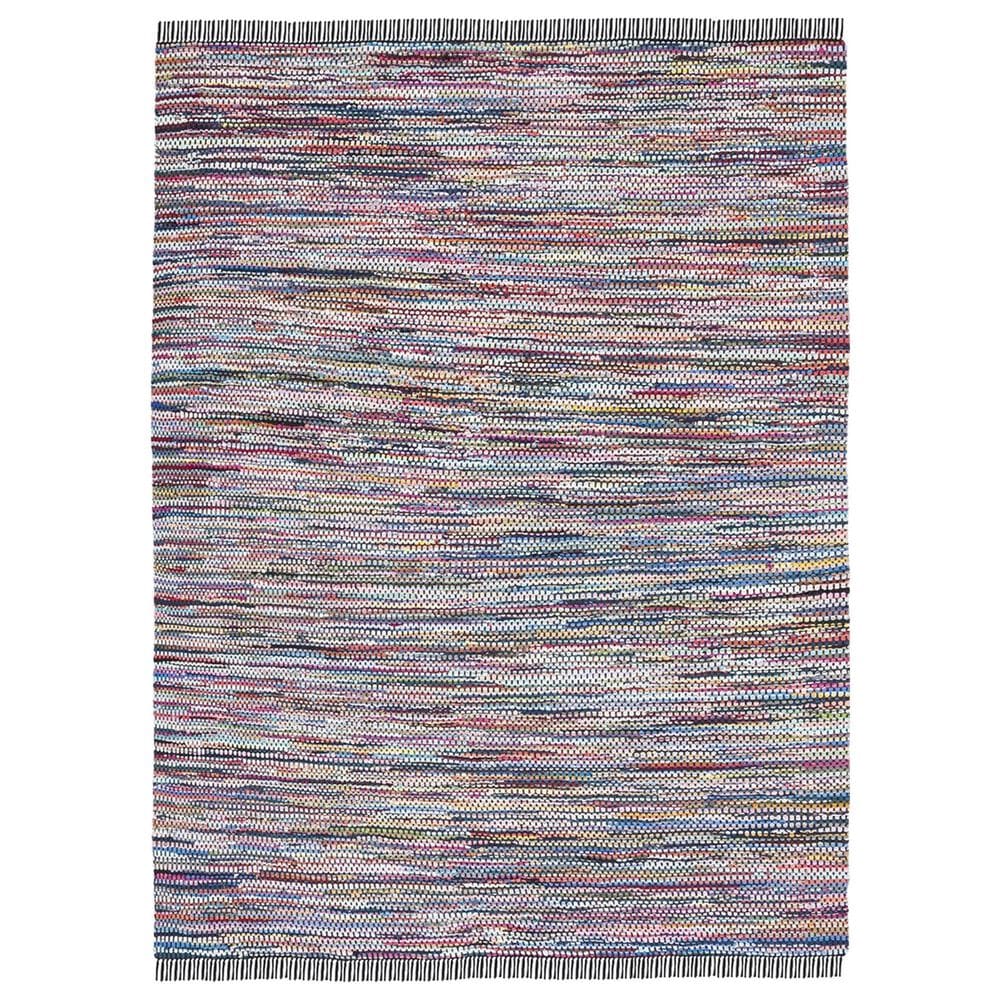 Safavieh Montauk 9" x 12" Black and Pink Area Rug, , large