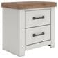 Ashley Savonport 4 Piece Full Storage Bedroom Set in White and Brown, , large