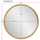Uttermost Dandridge Round Wall Mirror in Metallic Gold Leaf, , large