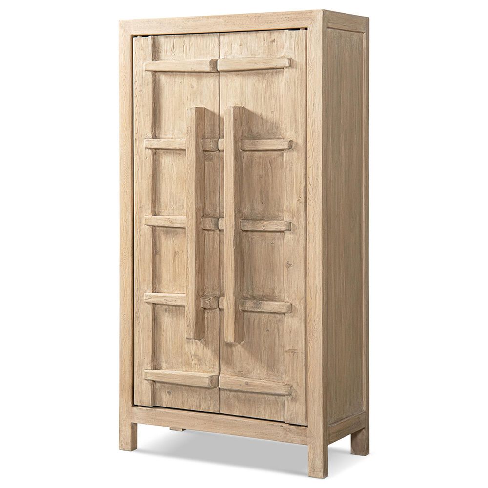 Jennifer Taylor Home Rowan 83" 2-Door Tall Storage Cabinet in Heritage Light Natural Brown, , large
