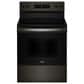 Whirlpool 5.3 Cu. Ft. Electric Range with Steam Clean in Black Stainless Steel, , large