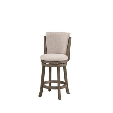 Sasha Lee 24" Traditional Swivel Stool in Antique Gray, , large