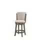 Sasha Lee 24" Traditional Swivel Stool in Antique Gray, , large