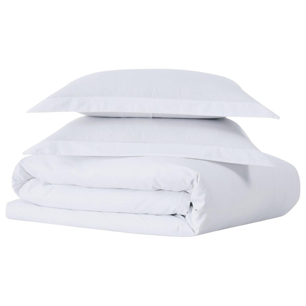 Pem America Brooklyn Loom Classic 3-Piece King Duvet Set in White, , large