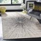 Safavieh Evoke EVK228K 11" x 15" Black and Ivory Area Rug, , large
