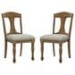 Hearth and Haven Side Chair in White Oak (Set of 2), , large