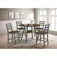 Furniture of America Kermit Counter Chair in Oak/Light Gray (Set of 2), , large