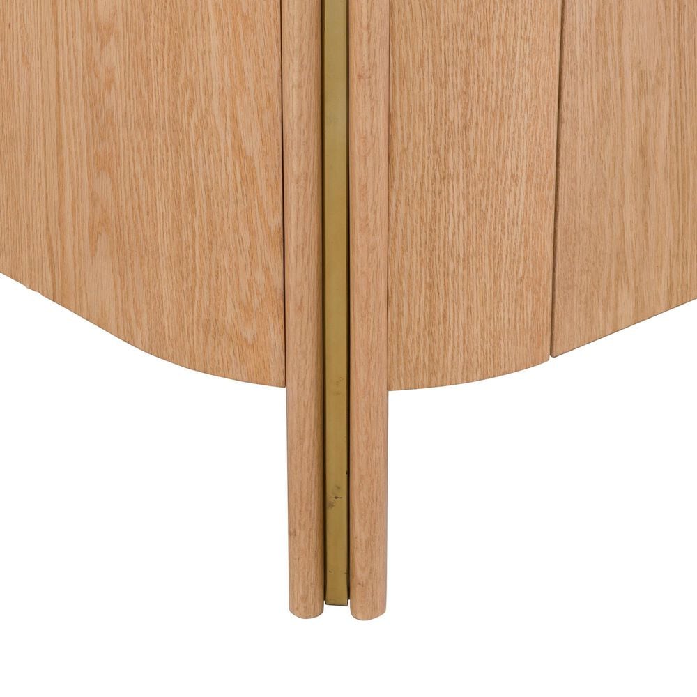 Fairfield Chair Portobello Cocktail Table in White, Light Brown and Brushed Brass, , large