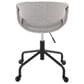 Lumisource Curvo Task Chair with Grey Cushion in Black, , large
