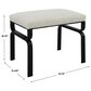Uttermost Diverge Bench in Satin Black, , large