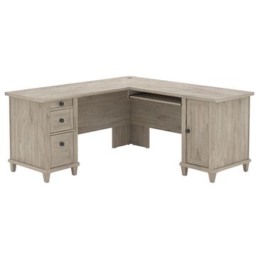 Sauder Hammond L-Shaped Desk in Chalk Oak, , large