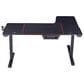 Furniture of America Whitfield Gaming Desk with USB in Black, , large