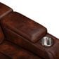 New Heritage Design Chester Power Reclining Sofa in Brown, , large