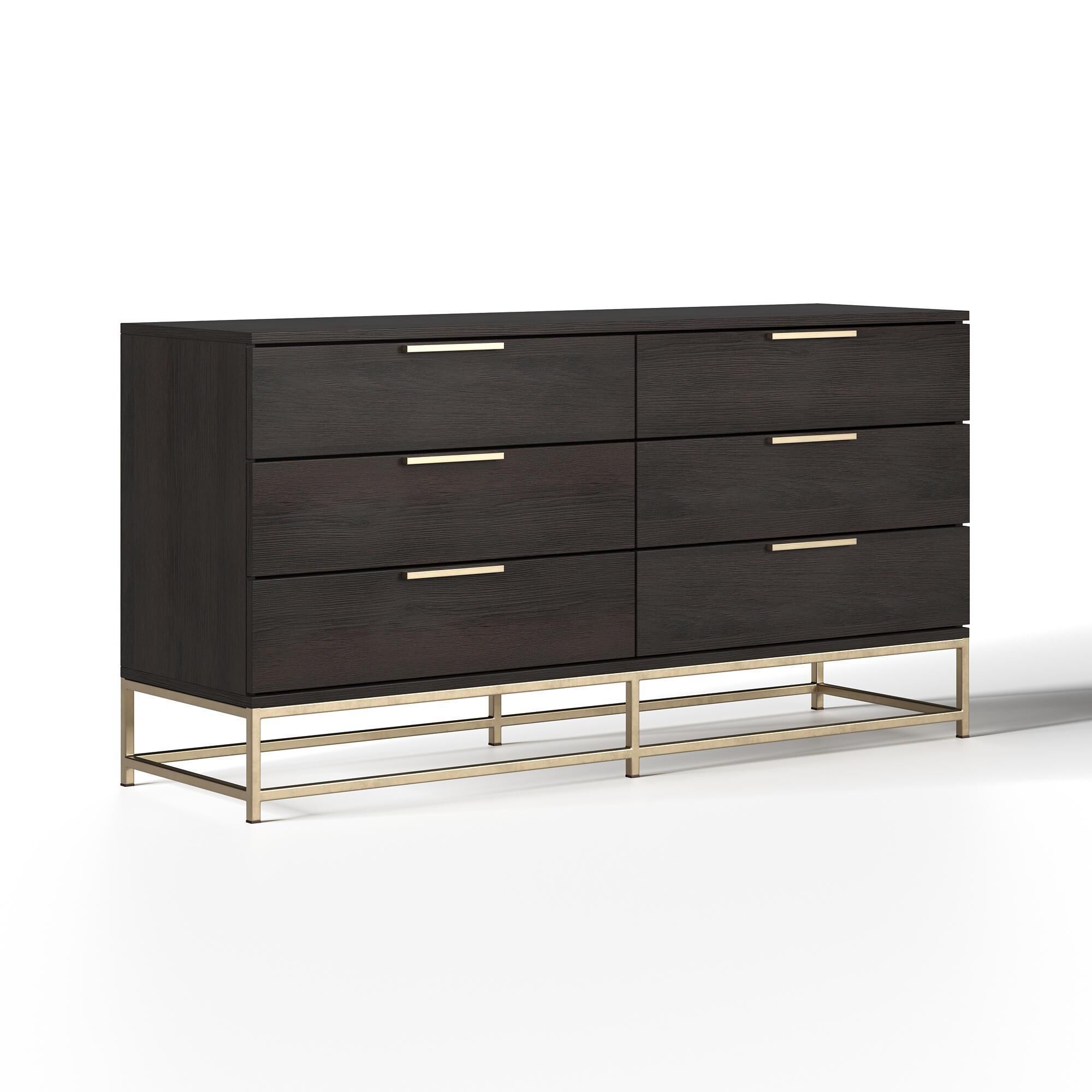 Grey online gold dresser