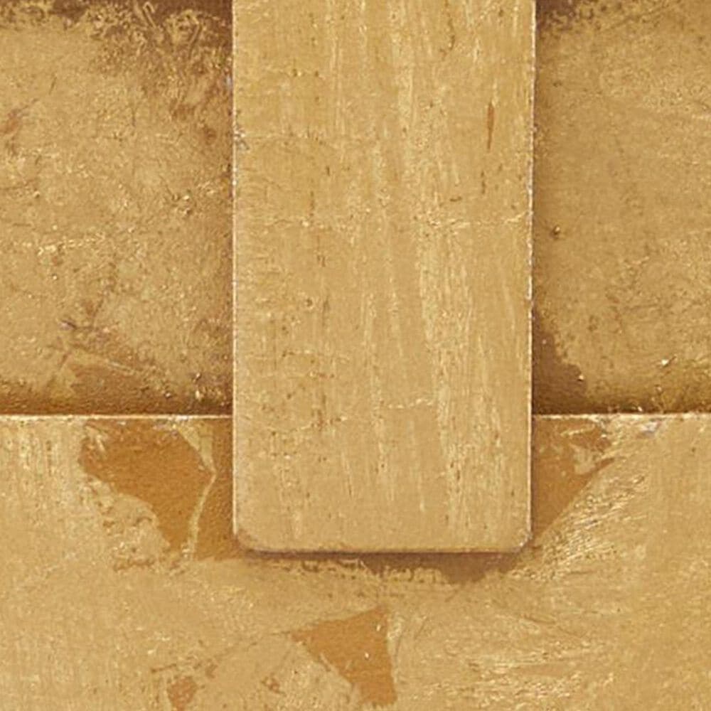 Maple and Jade 32&quot; x 62&quot; Geometric 3D Stripes Wall Decor in Satin Gold, , large