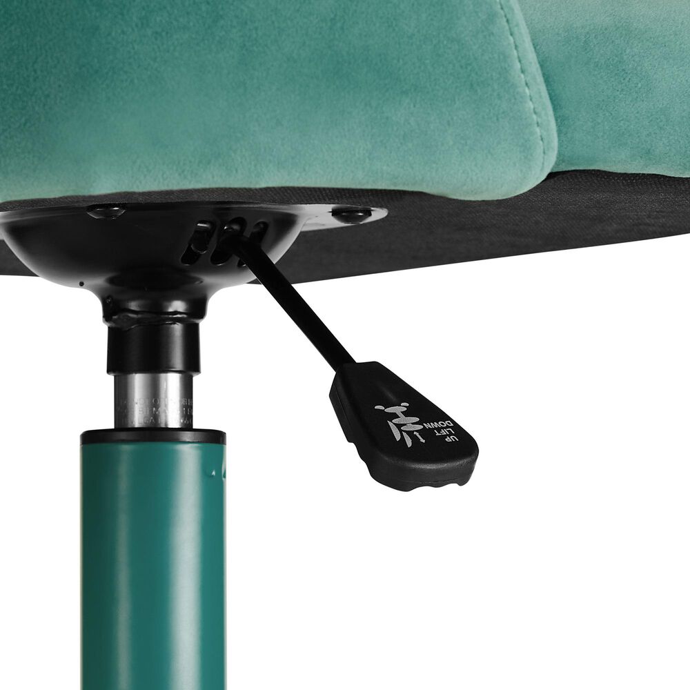 Linon Home Decor Adalynn Swivel Desk Chair in Aqua, , large