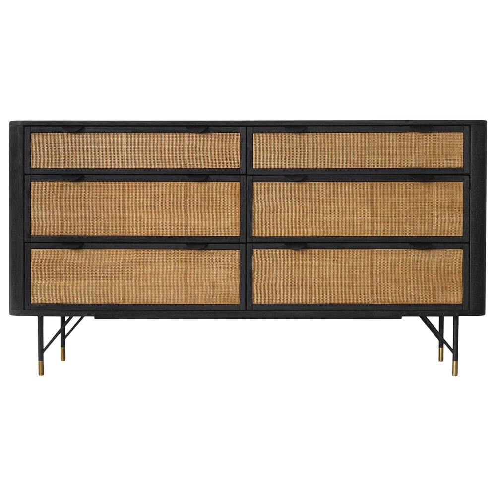 Blue River Saratoga 4-Piece King Bed Set in Black and Natural, , large