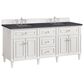 James Martin Vanities Lorelai 72" Double Vanity in Bright White with 3 cm Charcoal Soapstone Quartz Top, , large