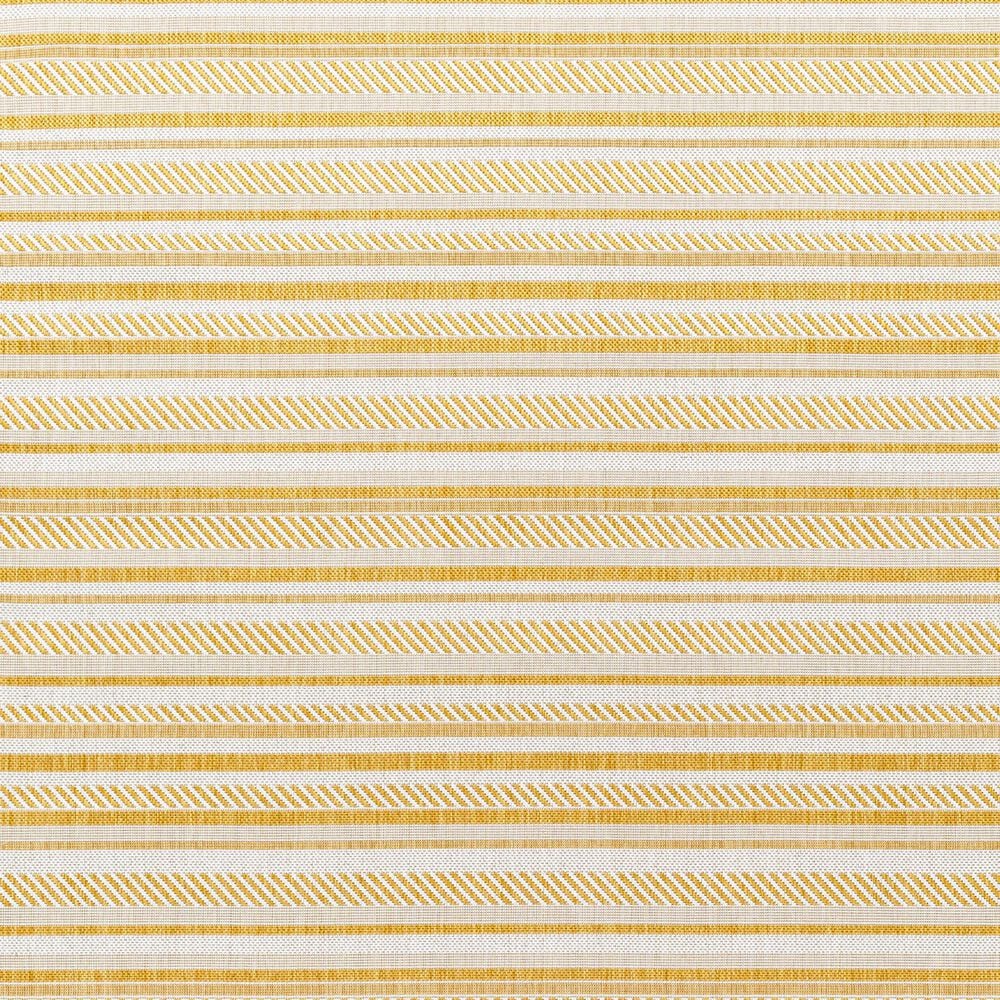 Surya Eagean EAG-2424 Mustard and Ivory 8&#39;10&quot; x 12&#39; Indoor/Outdoor Area Rug, , large