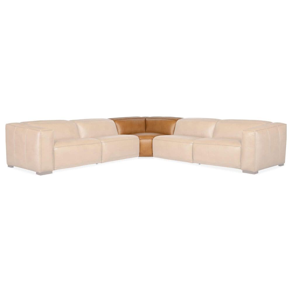 Hooker Furniture Fresco 5-Piece Stationary Reversible Sectional in Zen Carmel, , large