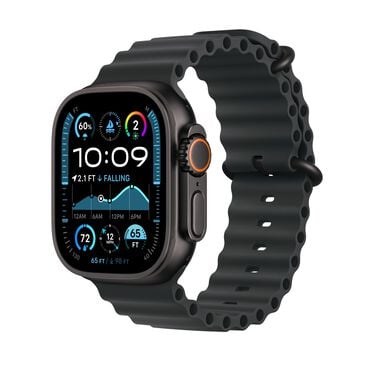 Apple Watch Ultra 2 GPS + Cellular 49mm Black Titanium Case with Black Ocean Band, , large