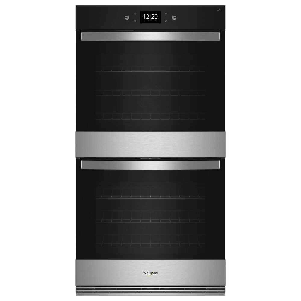 Whirlpool 2-Piece Kitchen Package with 10 Cu. Ft. Double Smart Wall Oven and Gas Cooktop in Fingerprint Resistant Stainless Steel, , large