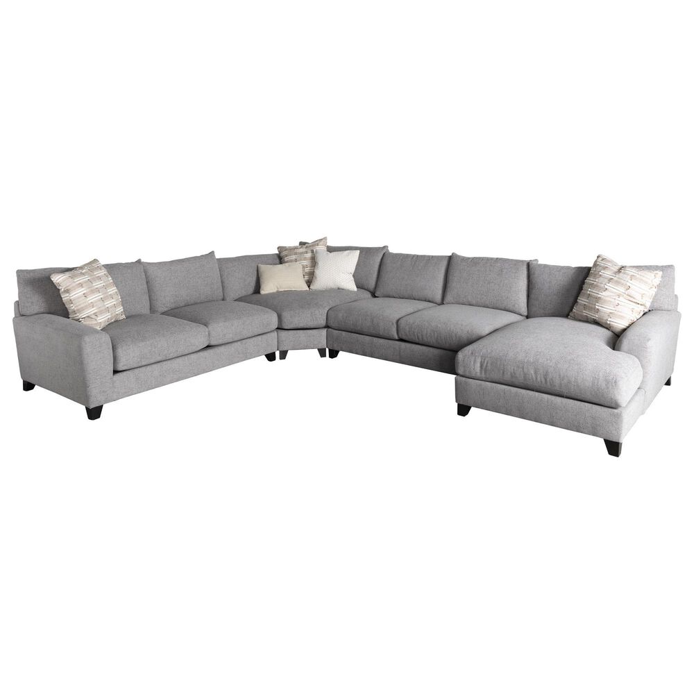 Jonathan Louis International Harris 4-Piece Sectional in Henequen Slate, , large