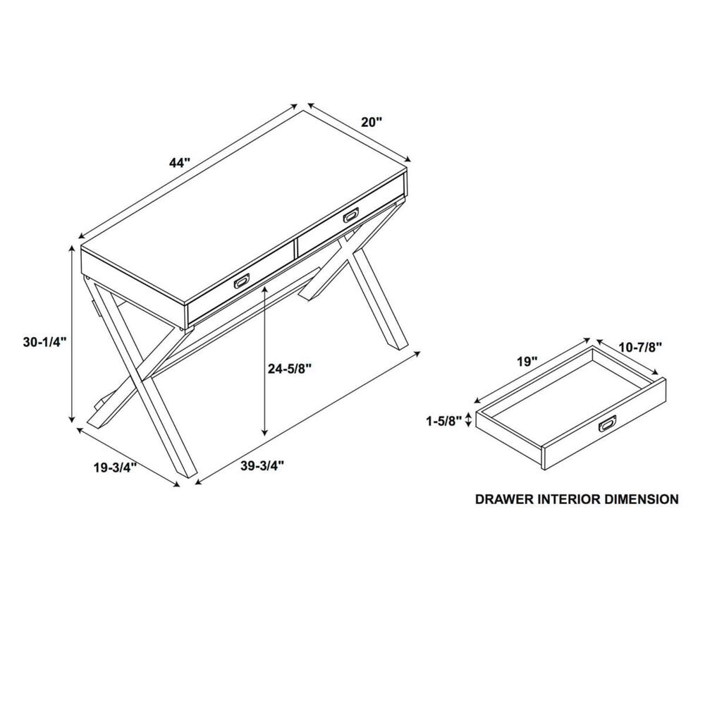 Linden Boulevard Peggy Writing Desk in Raspberry, , large