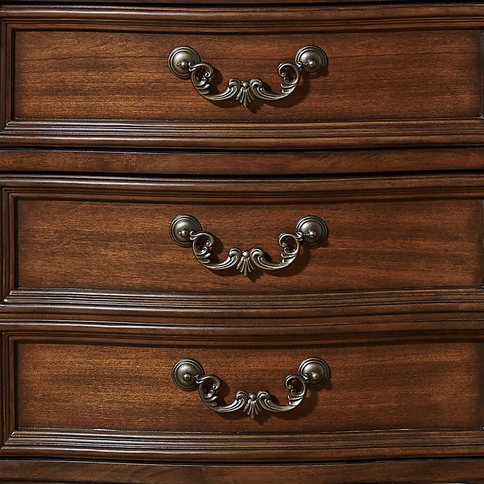 Ashley Lavinton 2-Drawer Nightstand in Cherry Brown