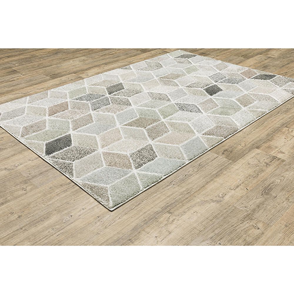 Oriental Weavers Cambria Geometric Biks 3&#39;3&quot; x 5&#39; Ivory Area Rug, , large