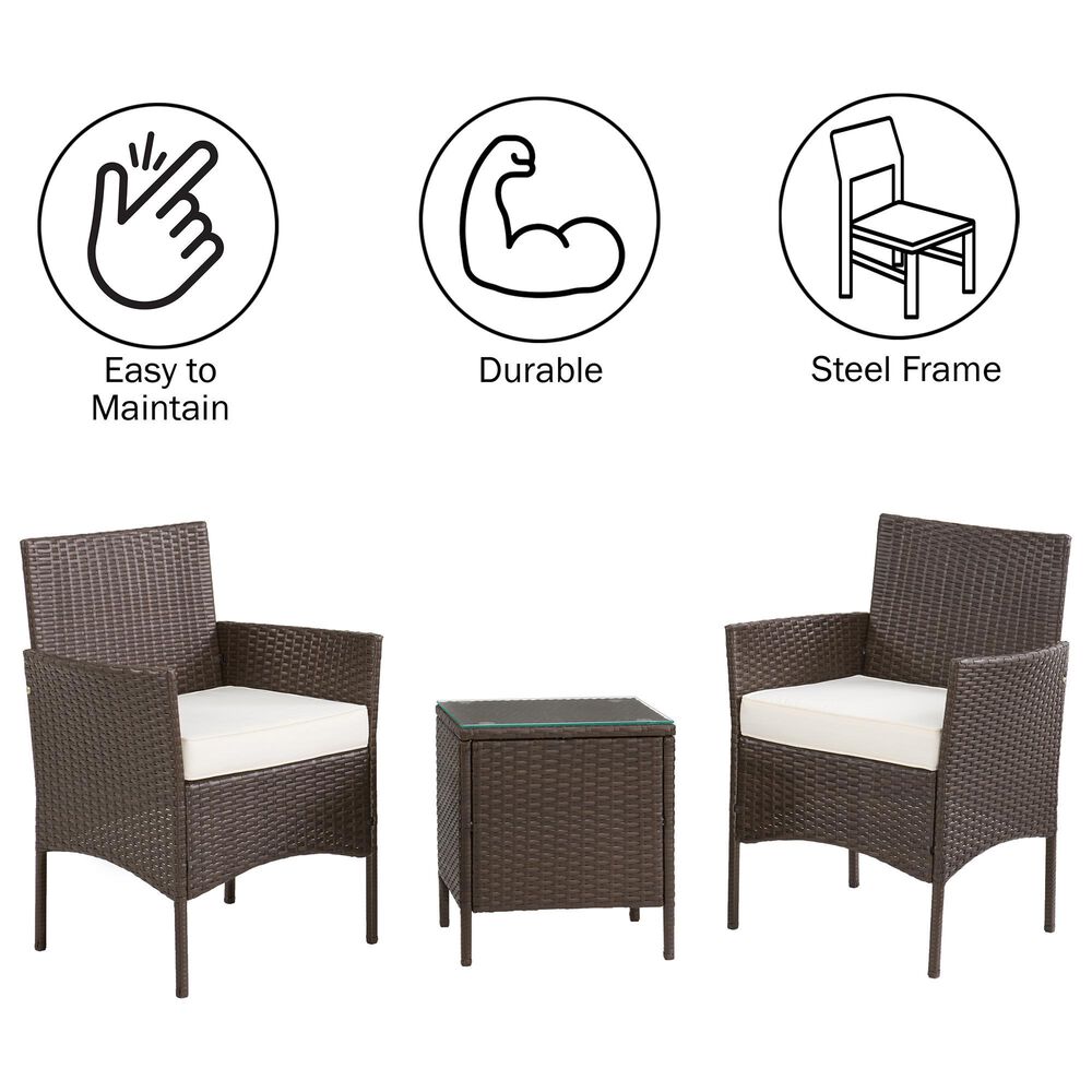 Timberlake 3-Piece Patio Seating Set in Brown, , large