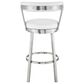Blue River Bryant 30" Swivel Barstool with White Cushion in Stainless Steel, , large