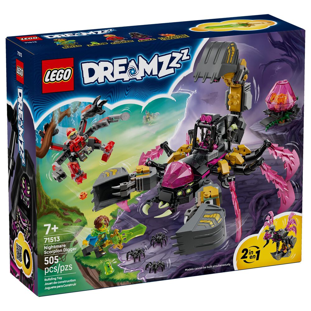 LEGO DreamZzz Nightmare Scorpion Digger Building Set, , large