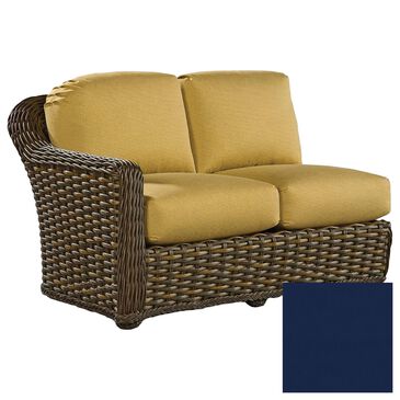 Venture South Hampton Stationary Left Facing Loveseat with Vesper Patriot Cushion in Tuscan Brown, , large