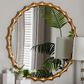 Baxton Studio Everette Bamboo-Border Accent Wall Mirror in Antique Gold Leaf, , large
