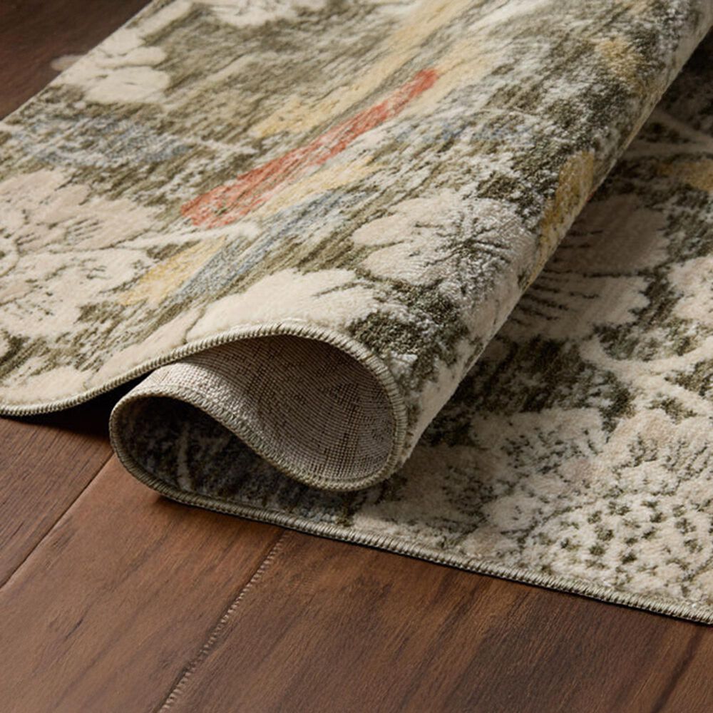 Loloi Eileen Olive and Multicolor 2&#39;6&quot; x 7&#39;6&quot; Runner, , large