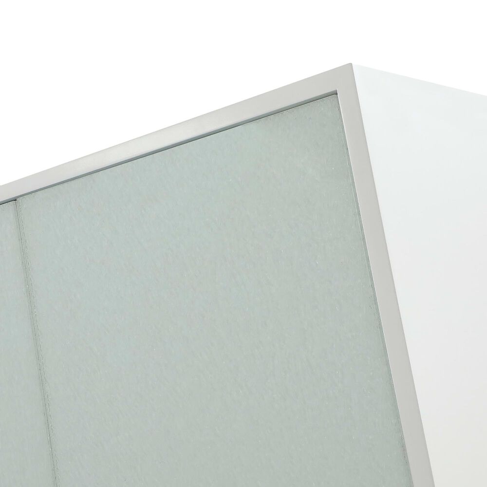 Urban Home Eliza Sideboard in Ultra White and Brushed Stainless, , large