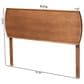 Baxton Studio Laurien King Panel Headboard in Ash Walnut, , large