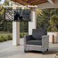 HOMLUX Patio Lounge Chair in Black (Set of 2), , large