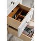 James Martin Vanities Palisades 36" Single Bathroom Vanity in Bright White with 3 cm Eternal Marfil Quartz Top and Rectangular Sink, , large