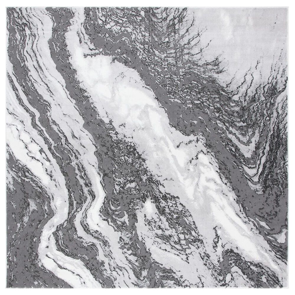 Safavieh Craft CFT844F 6"7" Square Light Grey and Grey Area Rug, , large